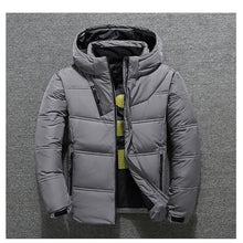 Load image into Gallery viewer, 2019 Winter New Jacket Mens Quality Thermal Thick Coat Snow Red Black Parka Male Warm Outwear Fashion White Duck Down Jacket Men