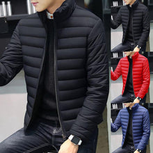 Load image into Gallery viewer, New Vest Jacket Winter men's stand-up collar thickened warm down cotton jacket vest plus size casual cotton vest